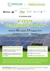 Invito 4° Festa dell'Energia Pulita