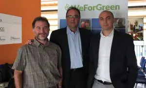 Andrea Poggio (Legambiente), Stefano Corti (LifeGate), Gabriele Nicolis (ForGreen)